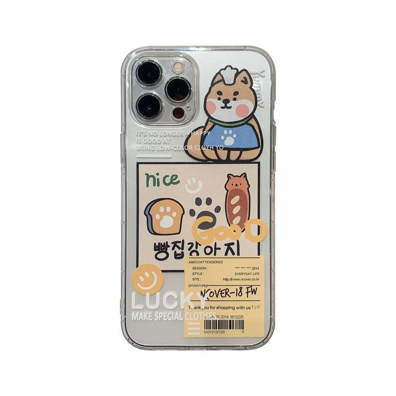 Dog Print Transparent Phone Case - iPhone 14 Pro Max / 14 Pro / 14 / 14 Plus / 13 Pro Max / 13 Pro / 13 / 13 mini / 12 Pro Max / 12 Pro / 12 / 12 mini / 11 Pro Max / 11 Pro / 11 / SE / XS Max / XS / XR / X / SE 2 / 8 / 8 Plus / 7 / 7 Plus ff36 Wonderland Case