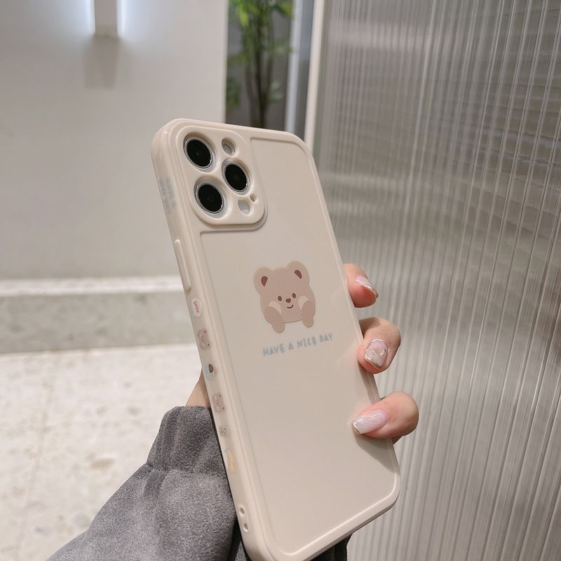 kloudkase - Bear Phone Case - iPhone 14 Pro Max / 14 Pro / 14 / 14 Plus / 13  Pro Max / 13 Pro / 13 / 13 mini / 12 Pro Max / 12 Pro / 12 / 12 mini / 11  Pro Max / 11 Pro / 11 / SE / XS Max / XS / XR / X / SE 2 / 8 / 8 Plus / 7 /  7