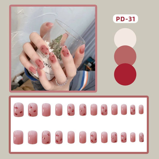 Cherry Print Nail Art Decoration BV7 Wonderland Case