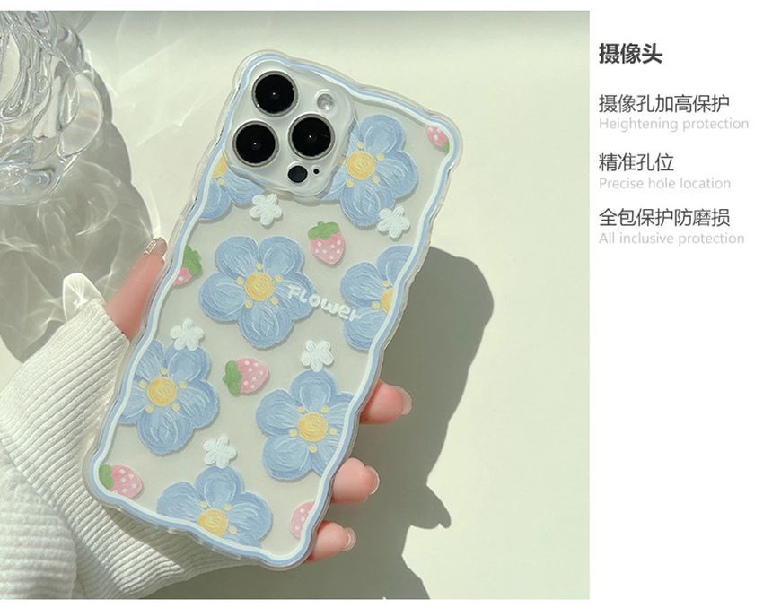 Flower Transparent Phone Case - iPhone 14 Pro Max / 14 Pro / 14 / 14 Plus / 13 Pro Max / 13 Pro / 13 / 13 mini / 12 Pro Max / 12 Pro / 12 / 12 mini / 11 Pro Max / 11 Pro / 11 / SE / XS Max / XS / XR / X / SE 2 / 8 / 8 Plus / 7 / 7 Plus ff3 Wonderland Case