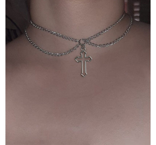 Layered Chain Choker WA69