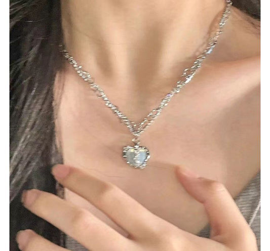Layered Heart Necklace W578 Wonderland Case