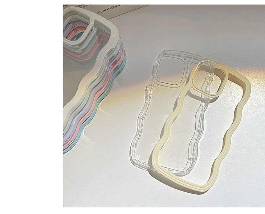 Wavy Transparent Phone Case - iPhone X / XS / XR / XS Max / 11 / 11 Pro Max / 12 / 12 Pro / 12 Pro Max / 13 / 13 Pro / 13 Pro Max W603 Wonderland Case