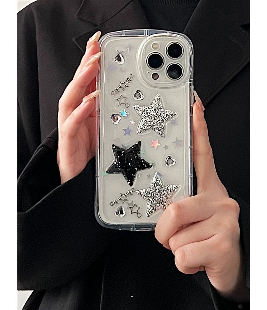 Star Transparent Phone Case - iPhone 14 Pro Max / 14 Pro / 14 Max / 14 / 13 Pro Max / 13 Pro / 13 / 13 mini / 12 Pro Max / 12 Pro / 12 / 12 mini / 11 Pro Max / 11 Pro / 11 ff8 Wonderland Case