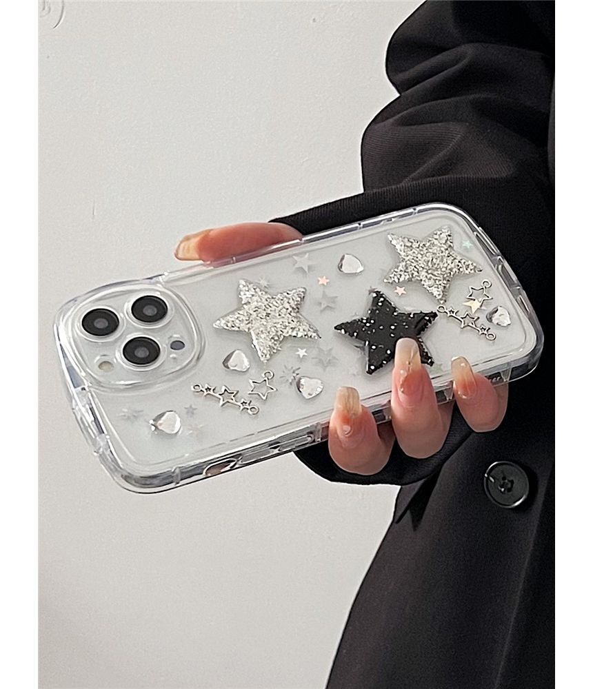 Star Transparent Phone Case - iPhone 14 Pro Max / 14 Pro / 14 Max / 14 / 13 Pro Max / 13 Pro / 13 / 13 mini / 12 Pro Max / 12 Pro / 12 / 12 mini / 11 Pro Max / 11 Pro / 11 ff8 Wonderland Case