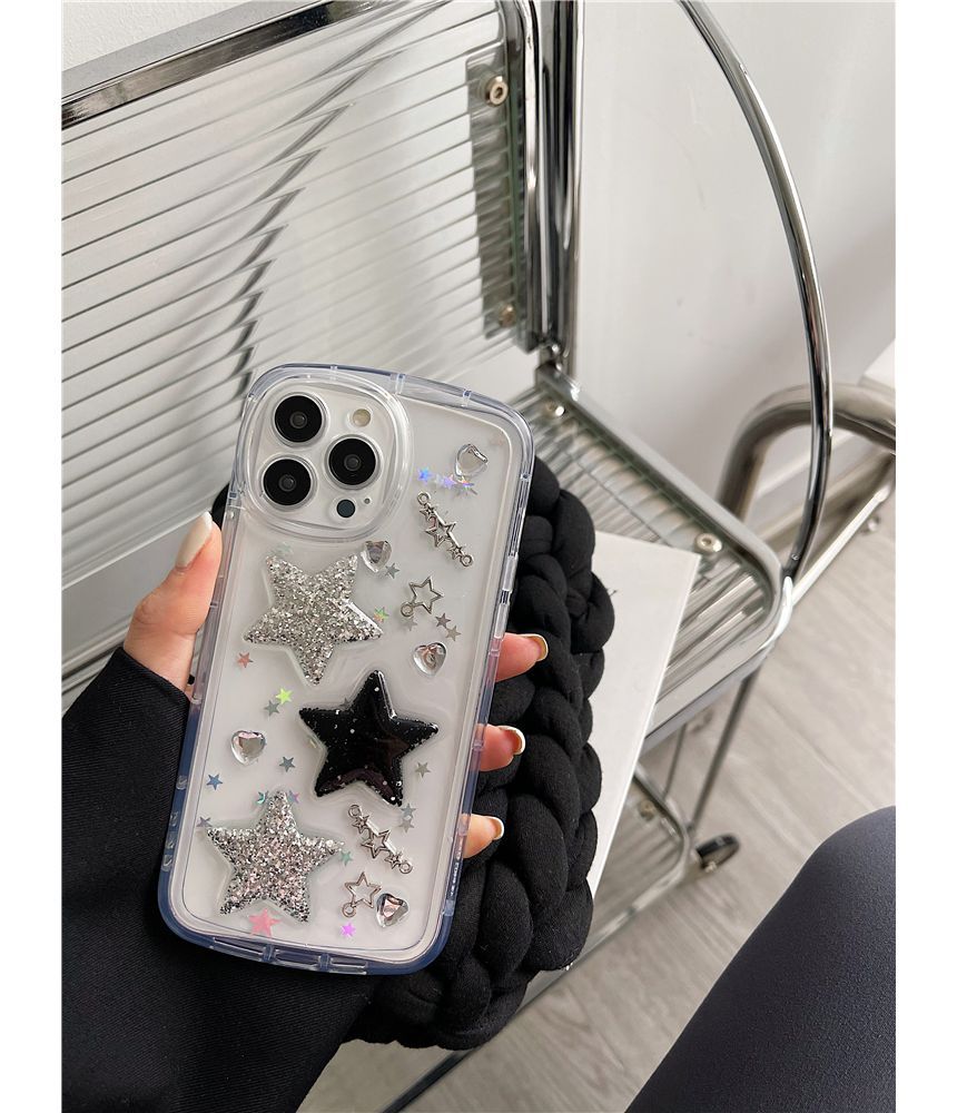 Star Transparent Phone Case - iPhone 14 Pro Max / 14 Pro / 14 Max / 14 / 13 Pro Max / 13 Pro / 13 / 13 mini / 12 Pro Max / 12 Pro / 12 / 12 mini / 11 Pro Max / 11 Pro / 11 ff8 Wonderland Case