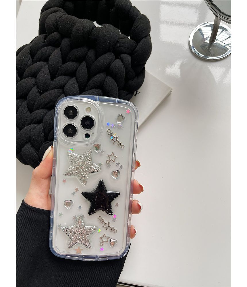 Star Transparent Phone Case - iPhone 14 Pro Max / 14 Pro / 14 Max / 14 / 13 Pro Max / 13 Pro / 13 / 13 mini / 12 Pro Max / 12 Pro / 12 / 12 mini / 11 Pro Max / 11 Pro / 11 ff8 Wonderland Case