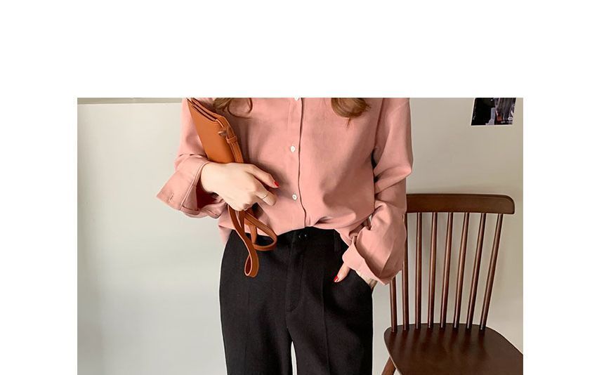 High Waist Plain Loose Fit Slacks ZE23 Wonderland Case