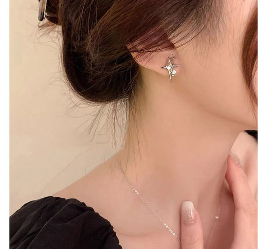 Star Rhinestone Alloy Earring WA75