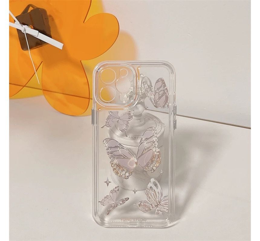 Butterfly Transparent Phone Case - iPhone X / XR / XS / XS Max / 11 / 11 Pro / 11 Pro Max / 12 / 12 Pro / 12 Pro Max / 13 / 13 Pro / 13 Pro Max / 14 / 14 Plus / 14 Pro / 14 Pro Max / 14 Plus W557 Wonderland Case