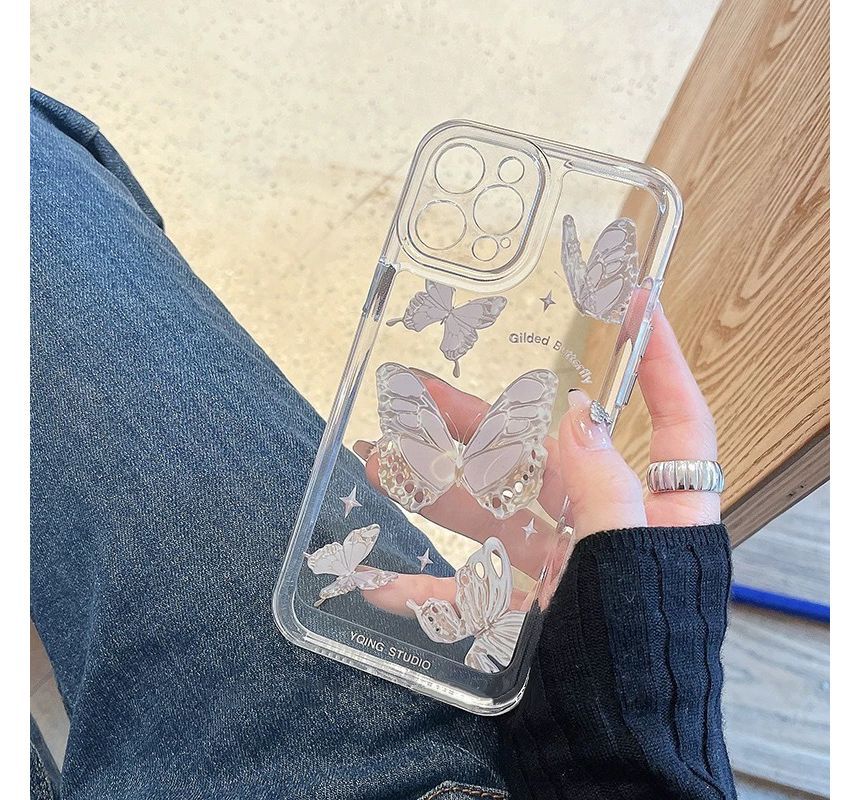 Butterfly Transparent Phone Case - iPhone X / XR / XS / XS Max / 11 / 11 Pro / 11 Pro Max / 12 / 12 Pro / 12 Pro Max / 13 / 13 Pro / 13 Pro Max / 14 / 14 Plus / 14 Pro / 14 Pro Max / 14 Plus W557 Wonderland Case