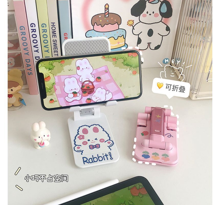 Plastic Foldable Desktop Phone Stand with Sticker (various designs) ff9 Wonderland Case