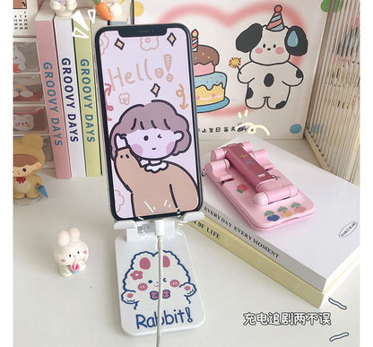 Plastic Foldable Desktop Phone Stand with Sticker (various designs) ff9 Wonderland Case