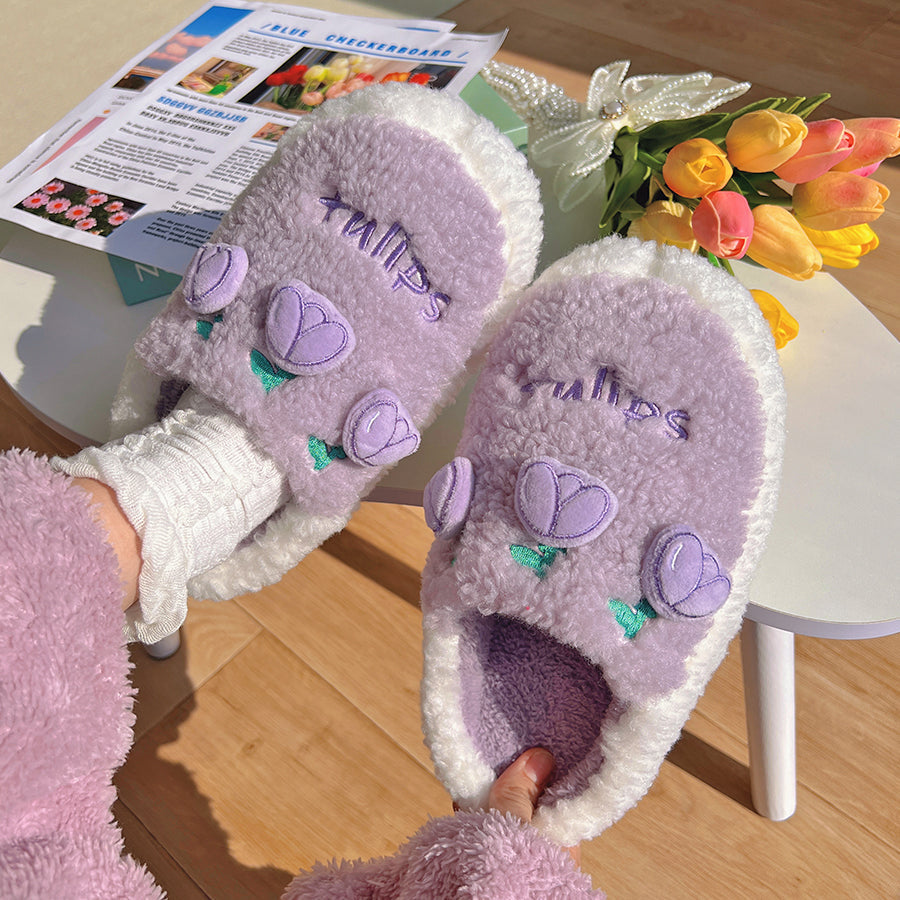 Tulip Fluffy Winter Slippers Wonderland Case