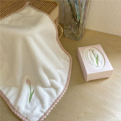 Tulip Embroidery Towel Wonderland Case