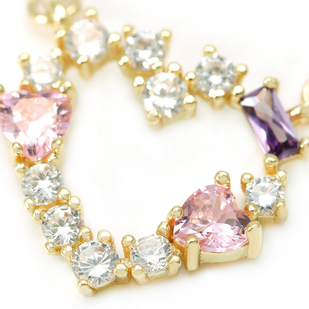 Shinning Heart Diamond Necklace W442 Wonderland Case