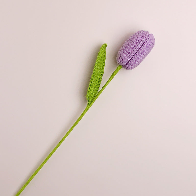 Crochet Tulip Preserved Flowers - Pink Pink