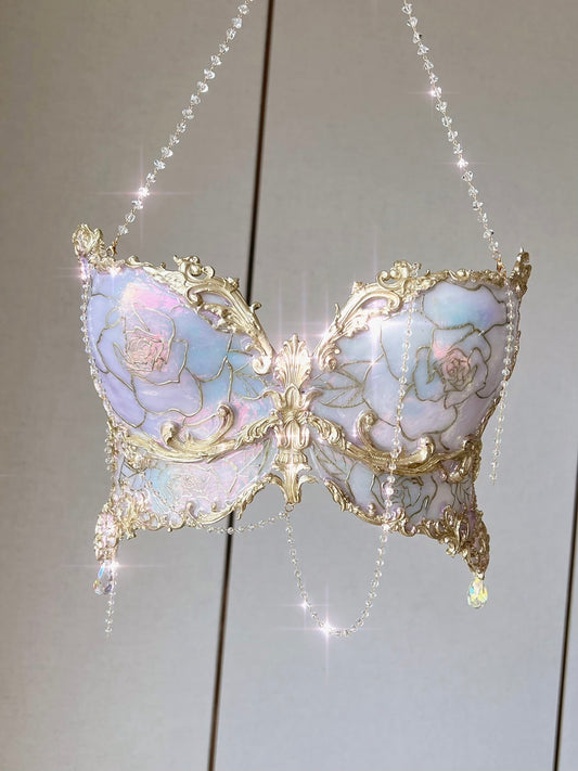Luxury Butterfly Dream Art Corset - Pink Pink