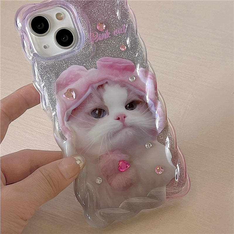 Kawaii Sweet Pink Cat Phone Case MK Kawaii Store