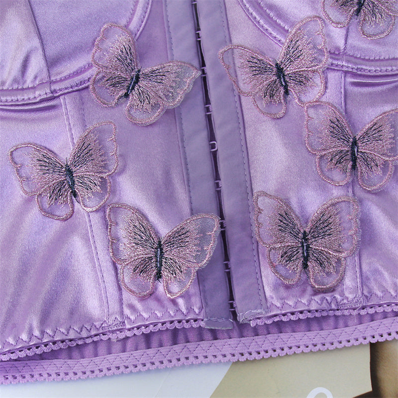 Purple Butterfly Romance Bustier Corset Wonderland Case