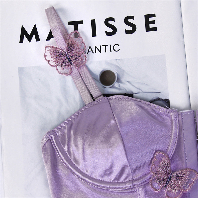 Purple Butterfly Romance Bustier Corset Wonderland Case