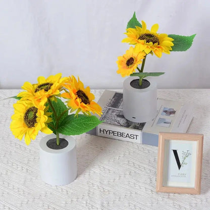 Kawaii Aesthetic Y2K Cute Fairy Sunflower Led Lamp MK Kawaii Store