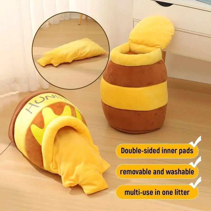 Kawaii Aesthetic Y2K Cute Fairy Warm Honey Pot Bed MK Kawaii Store