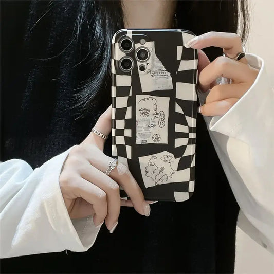 Abstract Phone Case - iPhone 13 Pro Max / 13 Pro / 13 / 12 Pro Max / 12 Pro / 12 / 11 Pro Max / 11 Pro / 11 / XS Max / XR / XS / X / 8 Plus / 7 Plus-2