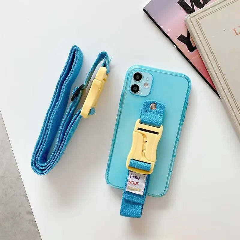 Adjustable Wrist Strap Holder iPhone Case BP243 - iphone 
