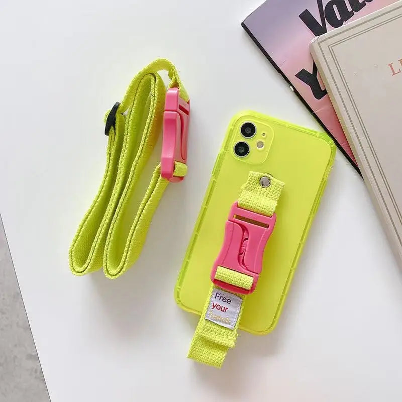 Adjustable Wrist Strap Holder iPhone Case BP243 - iphone 