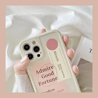 Admire Good Fortune Letters iPhone Case BP149 - iphone case