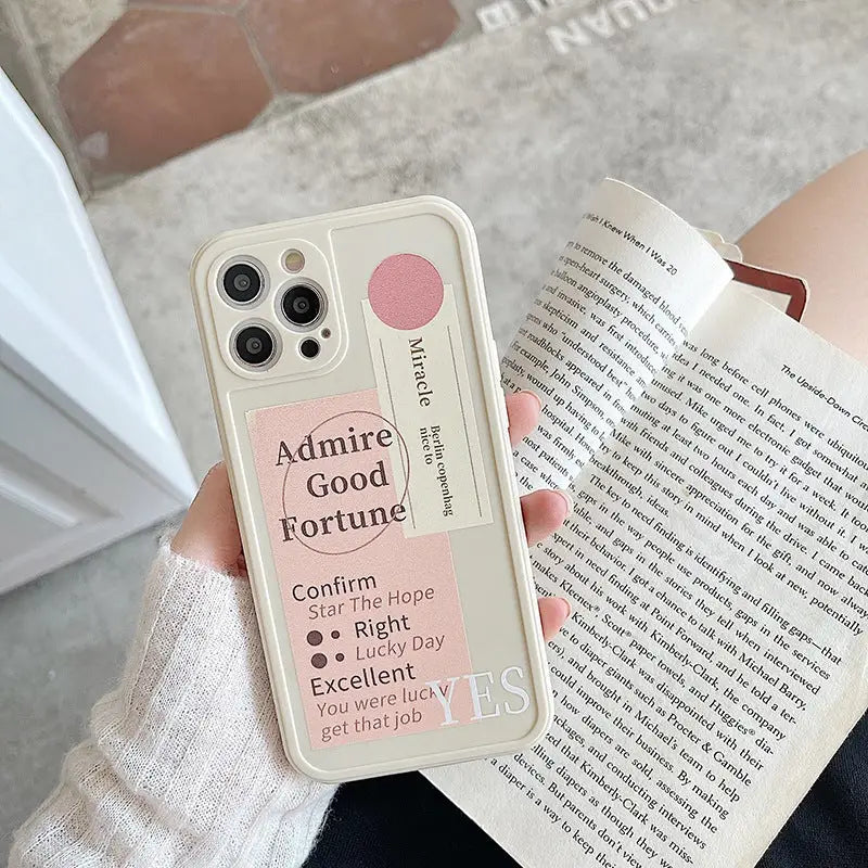 Admire Good Fortune Letters iPhone Case BP149 - iphone case