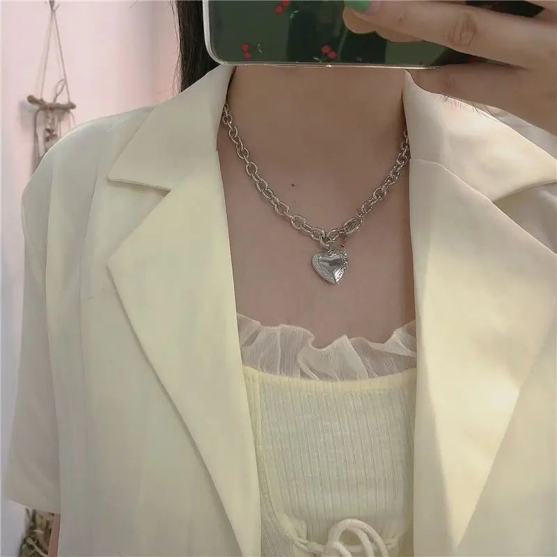 Heart Chain Necklace-1
