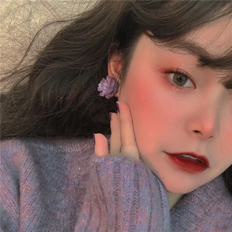 Resin Flower Earring-2