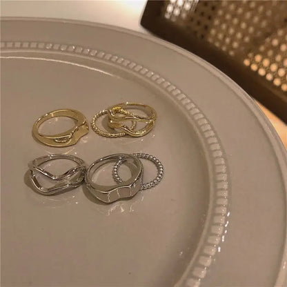Set of 3: Alloy Ring (assorted designs)-2