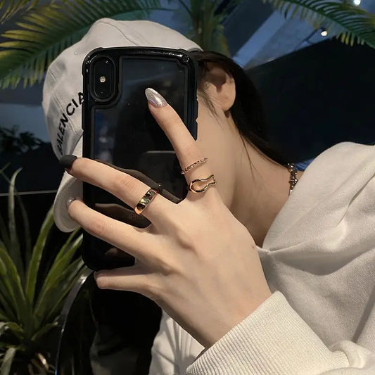 Set of 3: Alloy Ring (assorted designs)-1