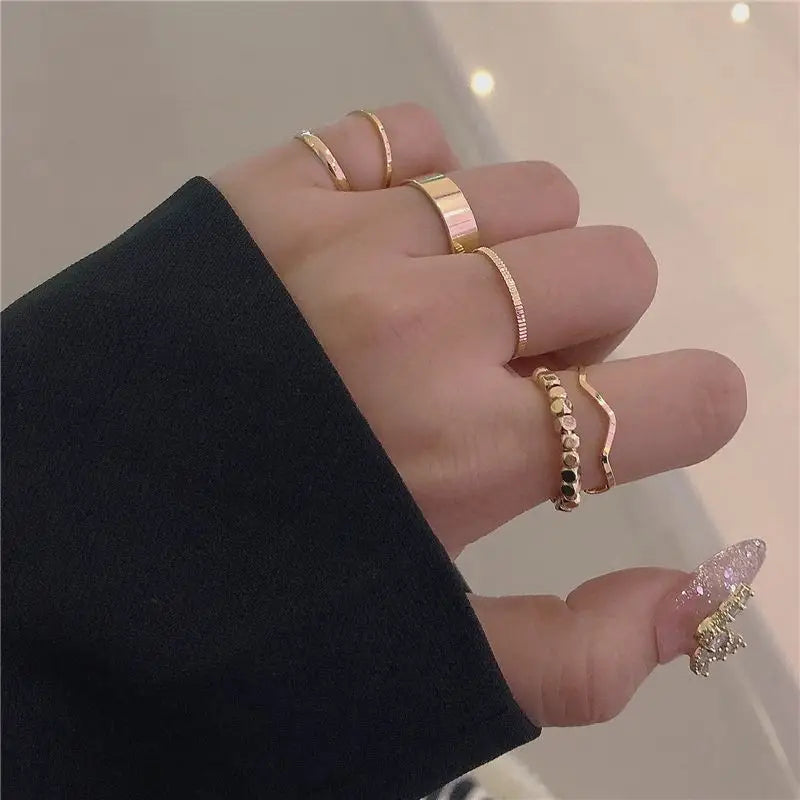 Set of 6: Knuckle Ring-2