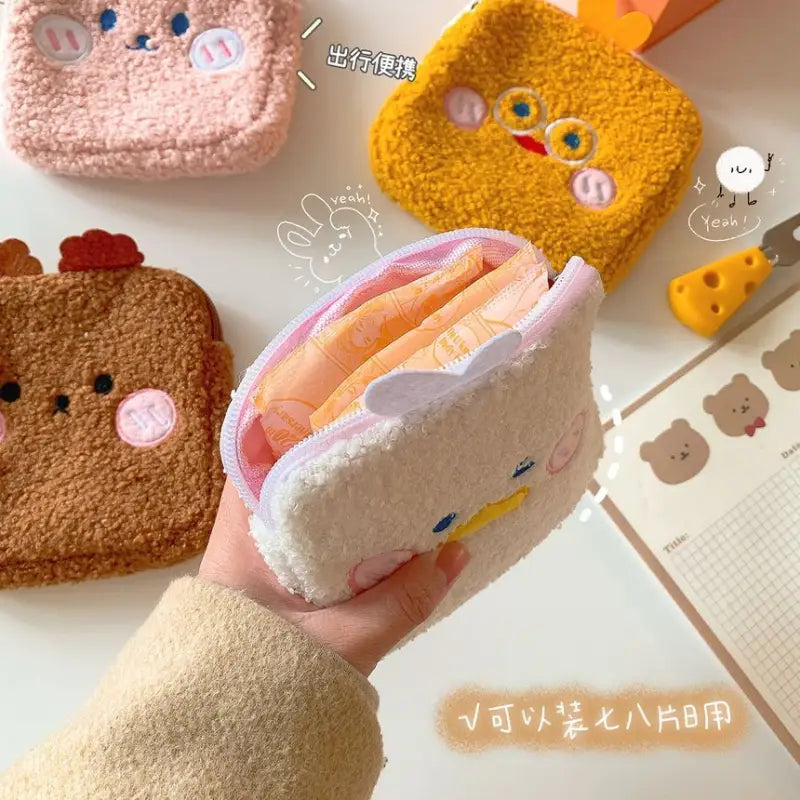Animal-Themed Sanitary Pouch Cg261 - Pouches