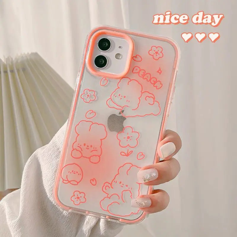 Animal Transparent Phone Case - iPhone 12 Pro Max / 12 Pro / 12 / 12 mini / 11 Pro Max / 11 Pro / 11 / SE / XS Max / XS / XR / X / SE 2 / 8 / 8 Plus / 7 / 7 Plus-8