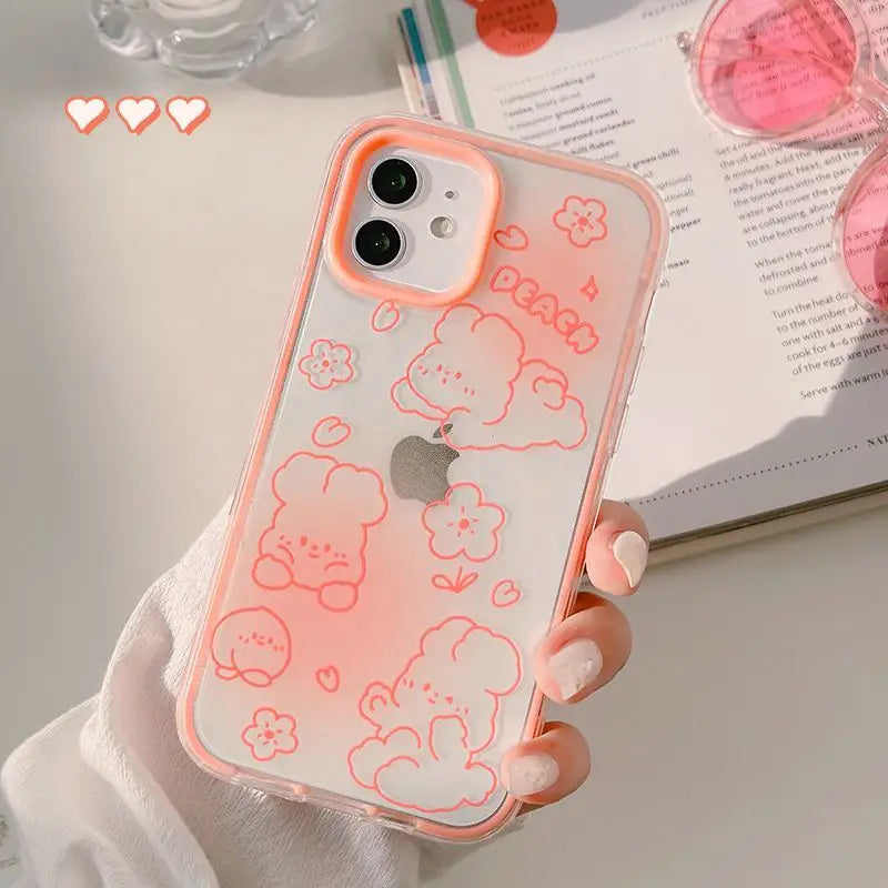 Animal Transparent Phone Case - iPhone 12 Pro Max / 12 Pro / 12 / 12 mini / 11 Pro Max / 11 Pro / 11 / SE / XS Max / XS / XR / X / SE 2 / 8 / 8 Plus / 7 / 7 Plus-9