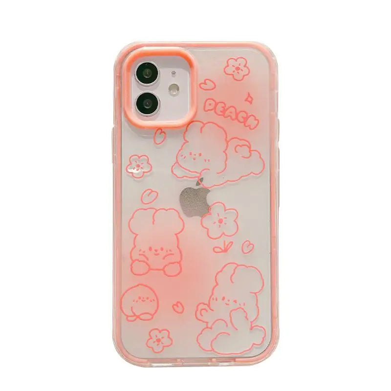 Animal Transparent Phone Case - iPhone 12 Pro Max / 12 Pro / 12 / 12 mini / 11 Pro Max / 11 Pro / 11 / SE / XS Max / XS / XR / X / SE 2 / 8 / 8 Plus / 7 / 7 Plus-4