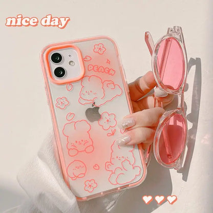 Animal Transparent Phone Case - iPhone 12 Pro Max / 12 Pro / 12 / 12 mini / 11 Pro Max / 11 Pro / 11 / SE / XS Max / XS / XR / X / SE 2 / 8 / 8 Plus / 7 / 7 Plus-7