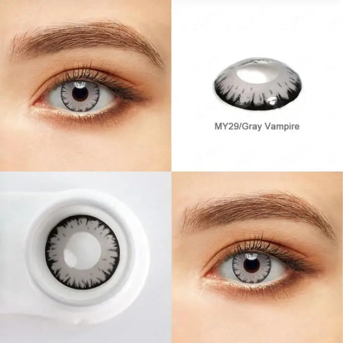 Anime Colored Contact Lenses C16647 - Gray Vampire
