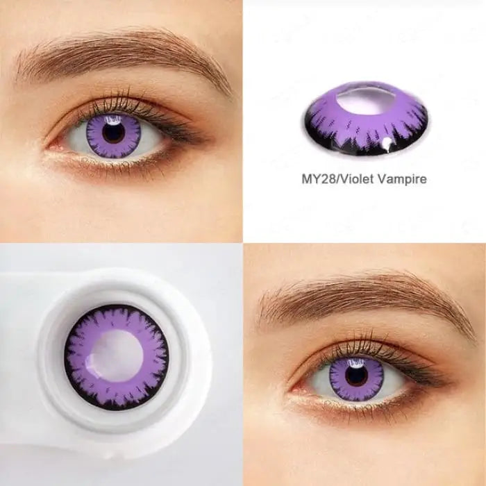 Anime Colored Contact Lenses C16647 - Violet Vampire