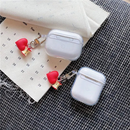 Apple With Small Heart Airpods Case BI021 - airpod case