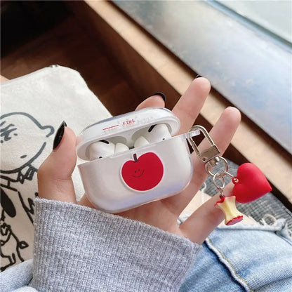 Apple With Small Heart Airpods Case BI021 - airpod case