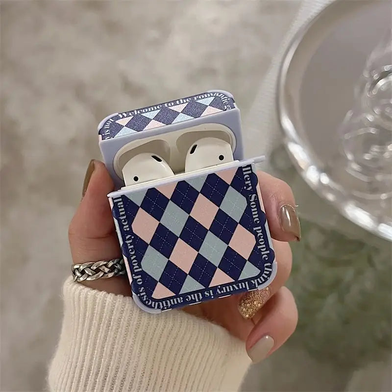 Argyle  Airpods Earphone Case Skin-10