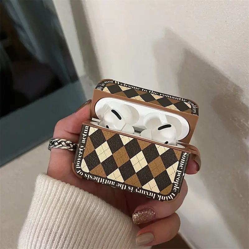 Argyle  Airpods Earphone Case Skin-8
