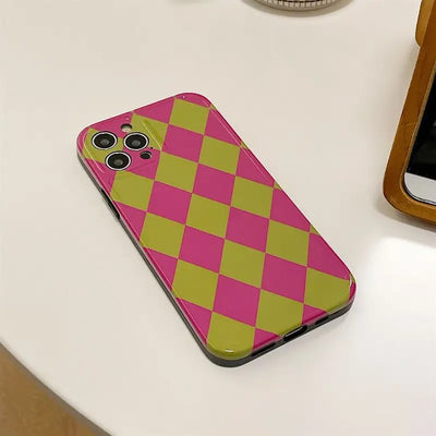Argyle Phone Case - iPhone 12 Pro Max / 12 Pro / 12 / 11 Pro Max / 11 Pro / 11 / XS Max / XS / XR / X / 8 Plus / 7 Plus-8