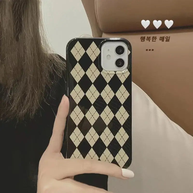 Argyle Phone Case - iPhone 13 Pro Max / 13 Pro / 13 / 13 